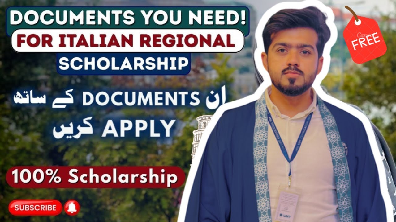 Documents for Italy Regional Scholarships for international students. Scholarships Abroad