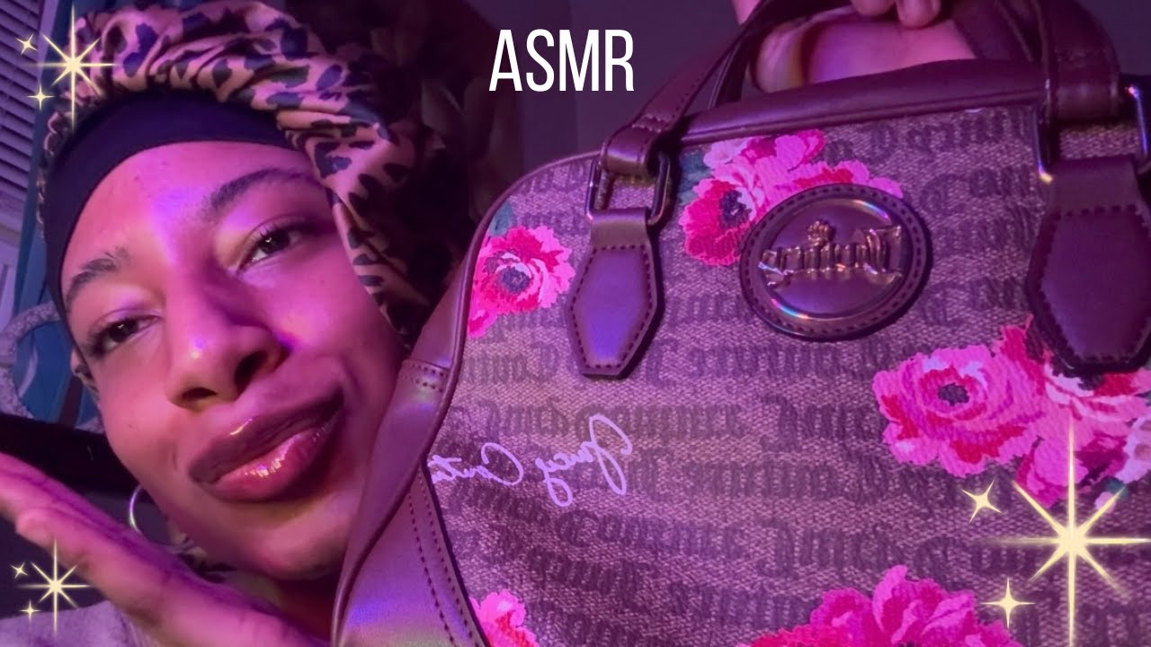 Let's see what's in my bag! 👜(Tingly rummaging noises, mouth sounds, whispering)✨ ASMR