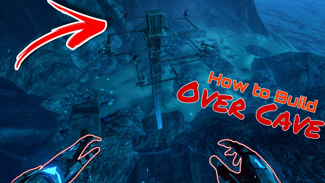 How to Build over Underwater Cave | Ark Mobile PvP