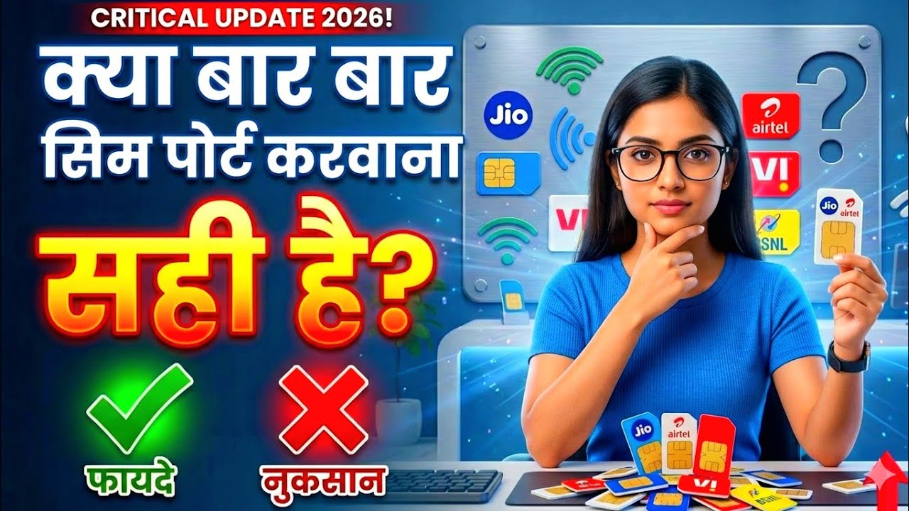 बार-बार SIM Port करना सही है? | MNP के फायदे और नुकसान पूरी सच्चाई