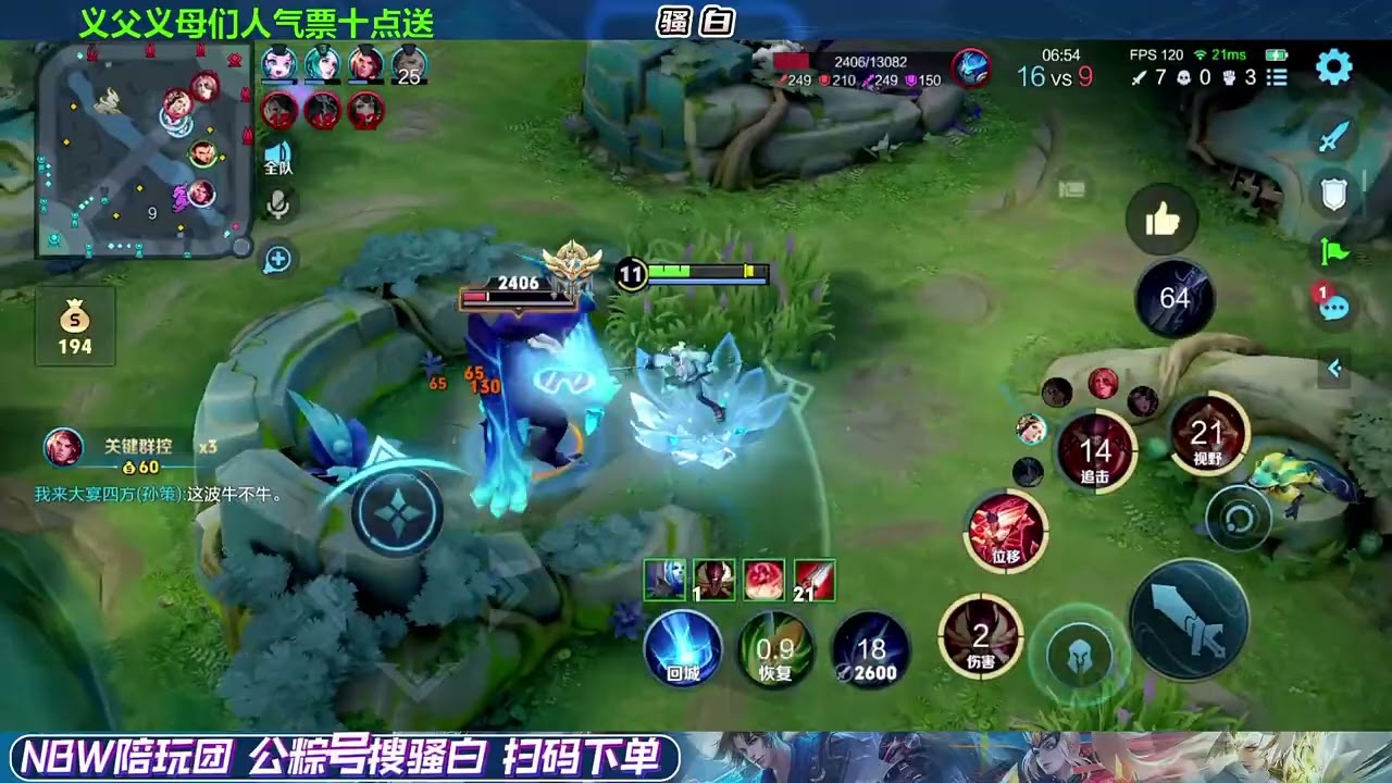 【王者荣耀骚白】骚白当陪玩系列 11月29日直播完整版