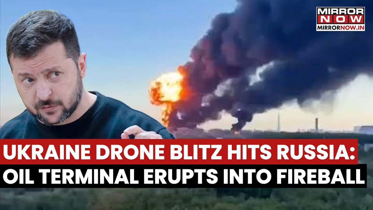 Ukraine&rsquo;s Massive Drone Blitz Hits Russia: Oil Terminal Explodes in Fireball Near St Petersburg