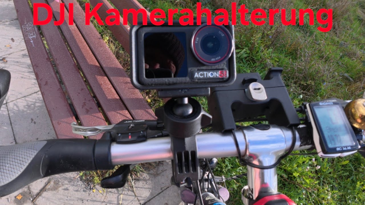DJI Kamerahalterung für's Fahrrad. 