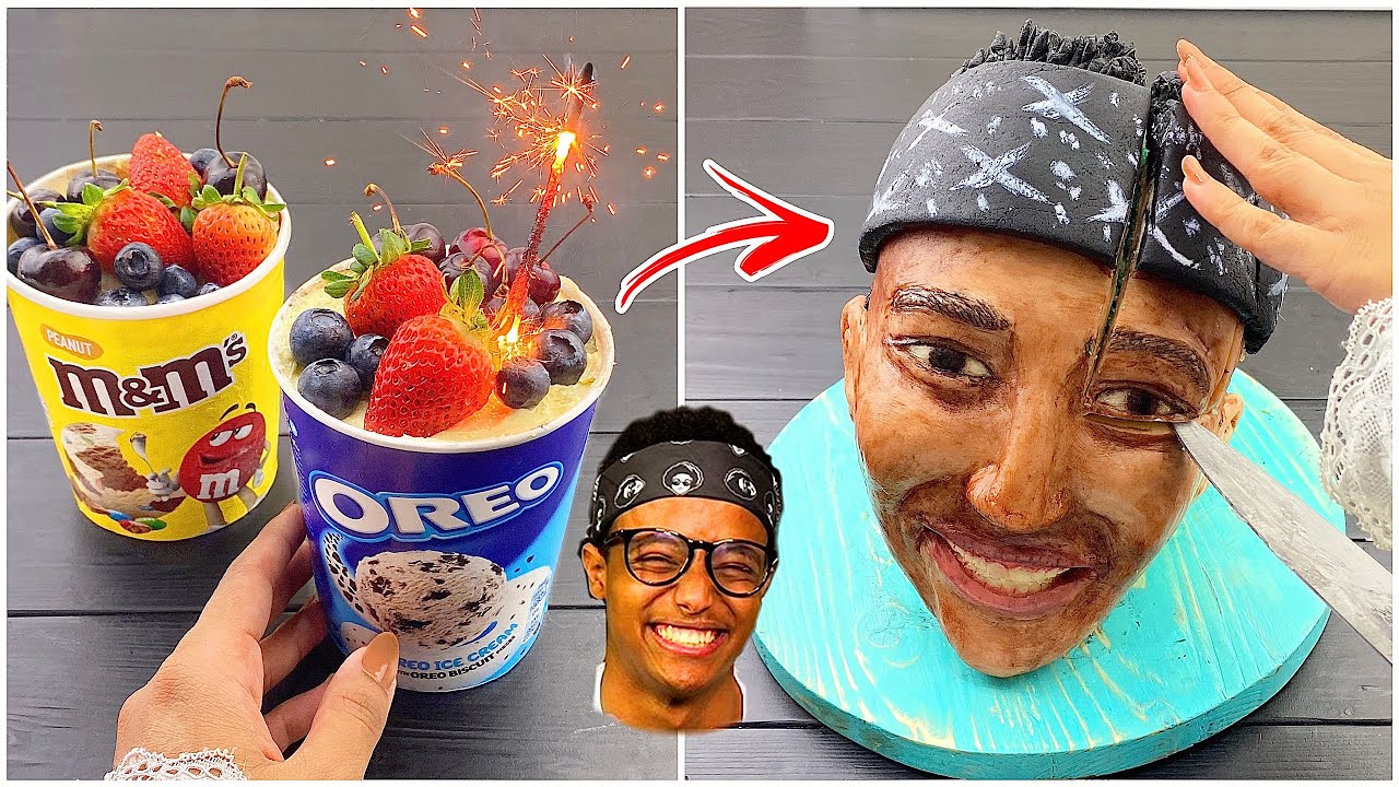 جربت اسوي كيكة بشكل ابو فله 😭! ووزعتها على العمال 👐🤍 !
