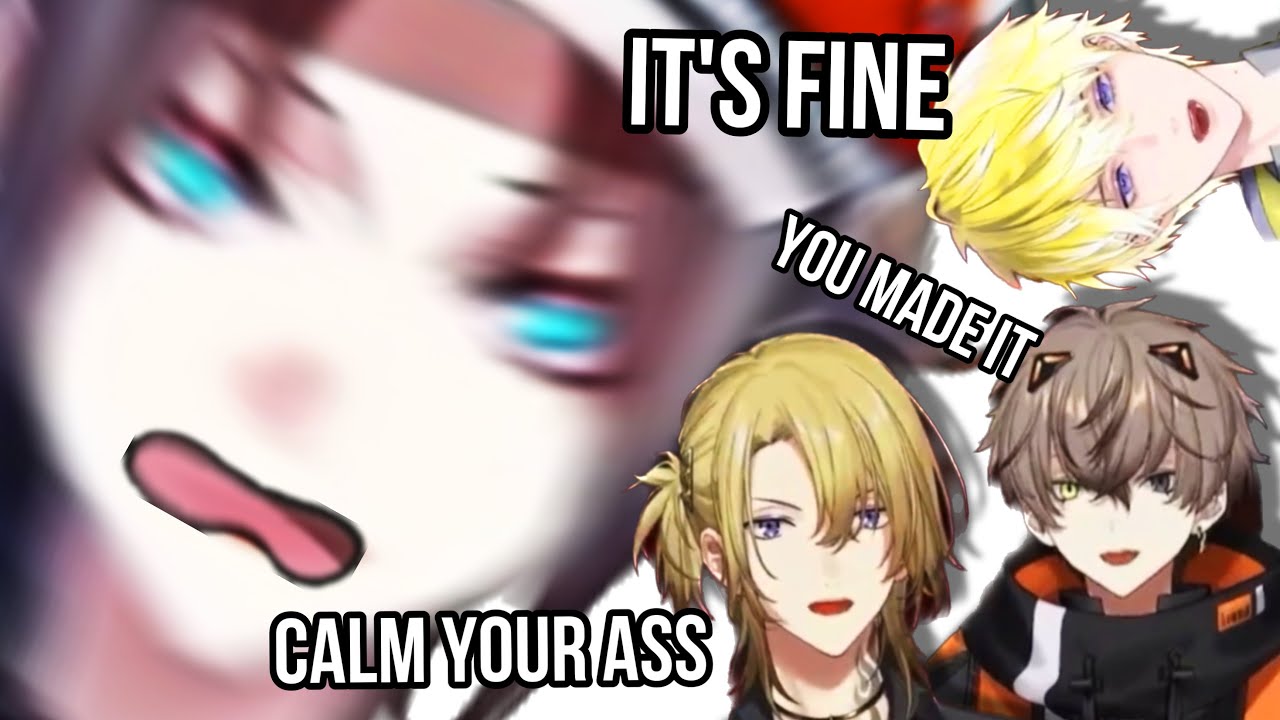 Luca, Sonny, and Alban try to calm Mysta down when he's running and screaming for his life