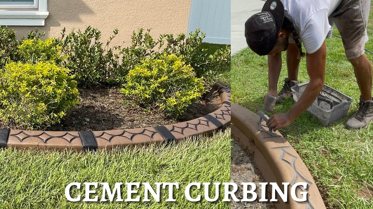 Cement Landscape Curbing #landscape