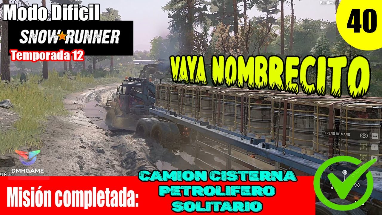 SNOWRUNNER EP40 - MODO DIFICIL - Carolina del Norte - Misión COMPLETADA: CAMIÓN CISTERNA PETROLÍFERO