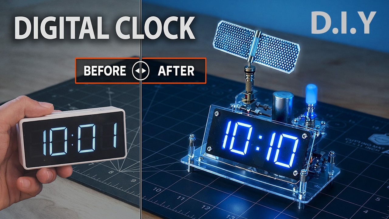 Turning a Basic Clock into My favorite Design   [D.I.Y]