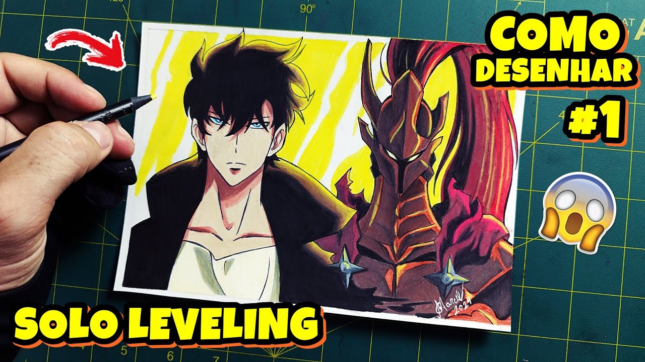 COMO DESENHAR SOLO LEVELING SUNG JIN-WOO E IGRIS PASSO A PASSO #1