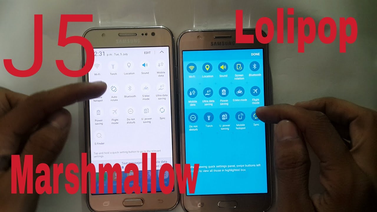 Samsung Galaxy J5 Marshmallows Vs Lolipop: Details Comparison