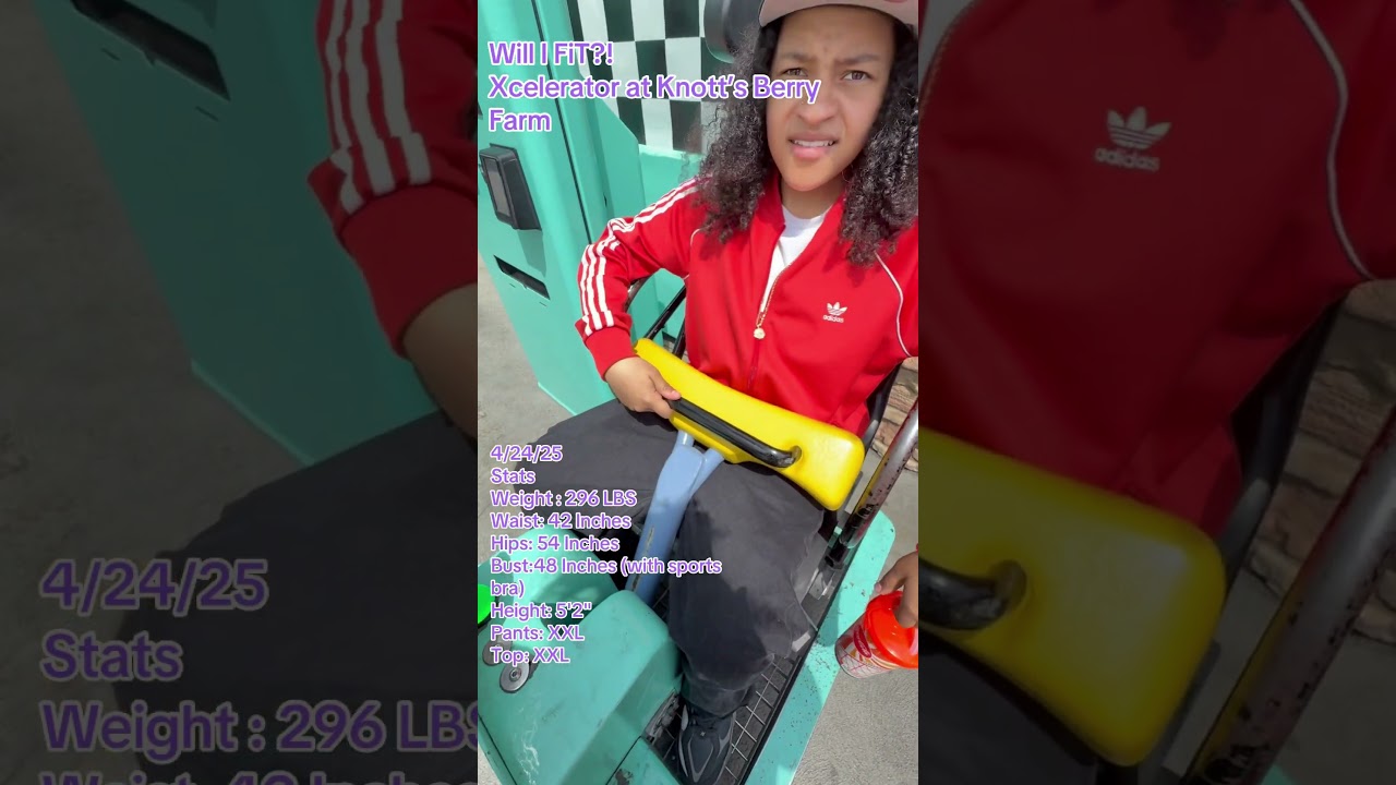 Will I FiT ? Xcelerator at Knott&rsquo;s Berry Farm #themepark #knottsberryfarm #testseat #xcelerator