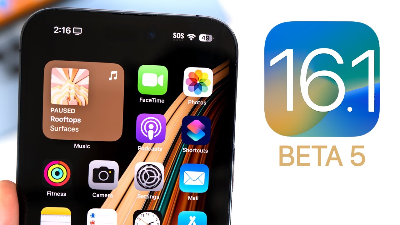 iOS 16.1 Beta 5 Released - What's New?