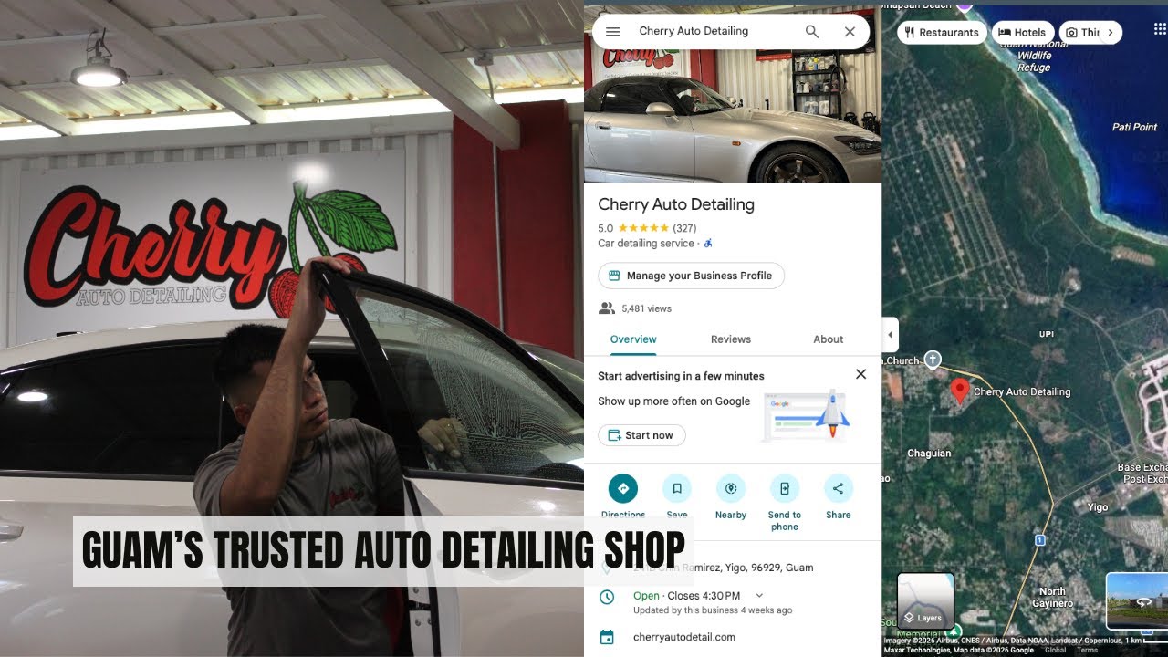 Cherry Auto Detailing Guam | Window Tint, Ceramic Coating, Vinyl Wrap & Detailing
