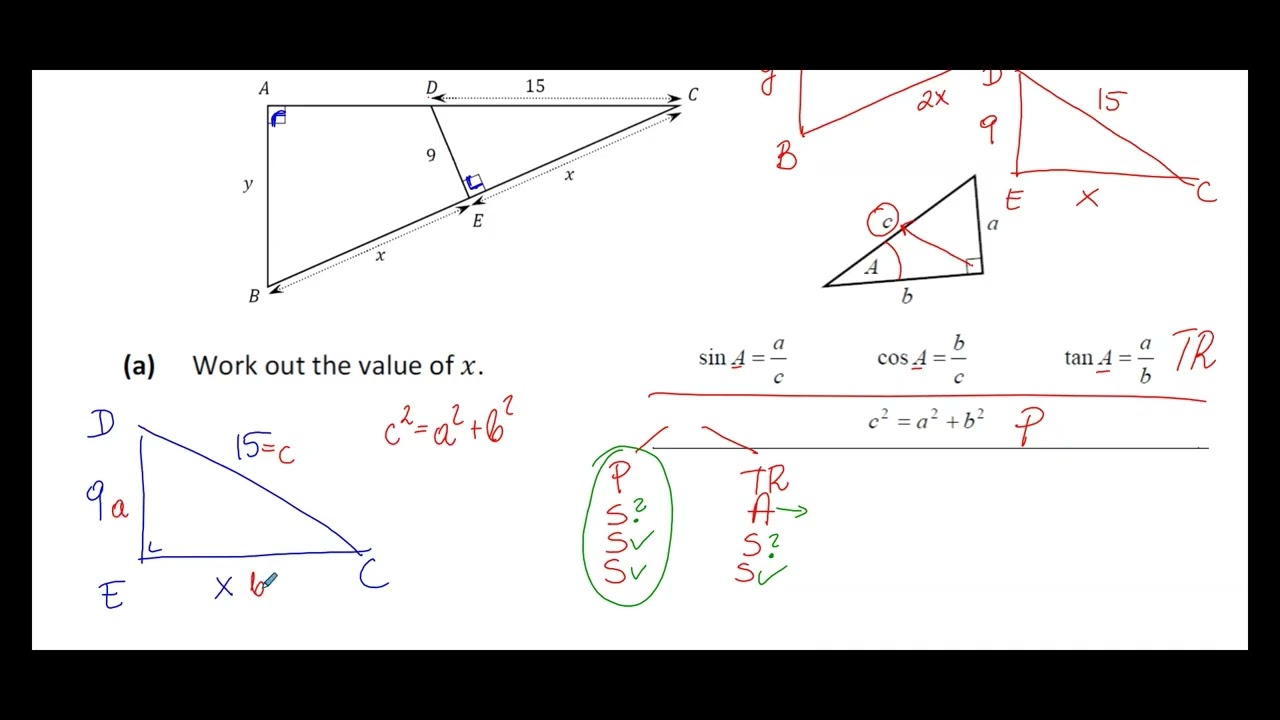 Junior Cycle Maths - Similar Triangles & Pythagoras Theorem | Junior Cert Higher Level 2023 Q14