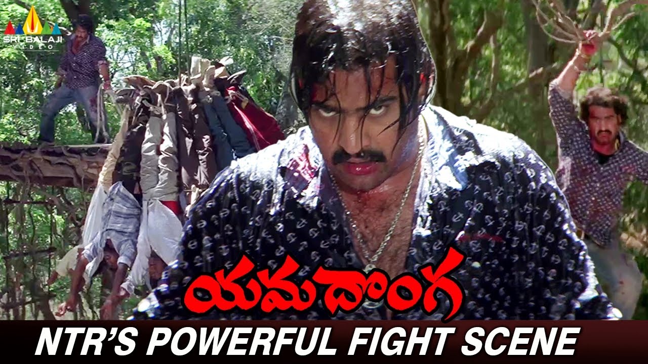 NTR's Powerful Climax Fight Scene | Yamadonga | Mohan Babu | Priyamani | Telugu Action Scenes