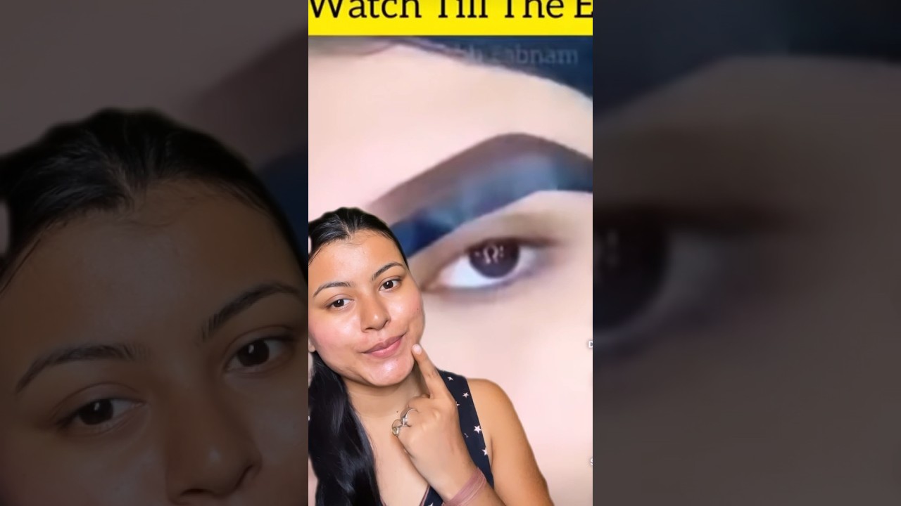 Viral Eyebrow Hack 😱😨 #shorts #eyebrowhack #viralhacks #trendinghacks