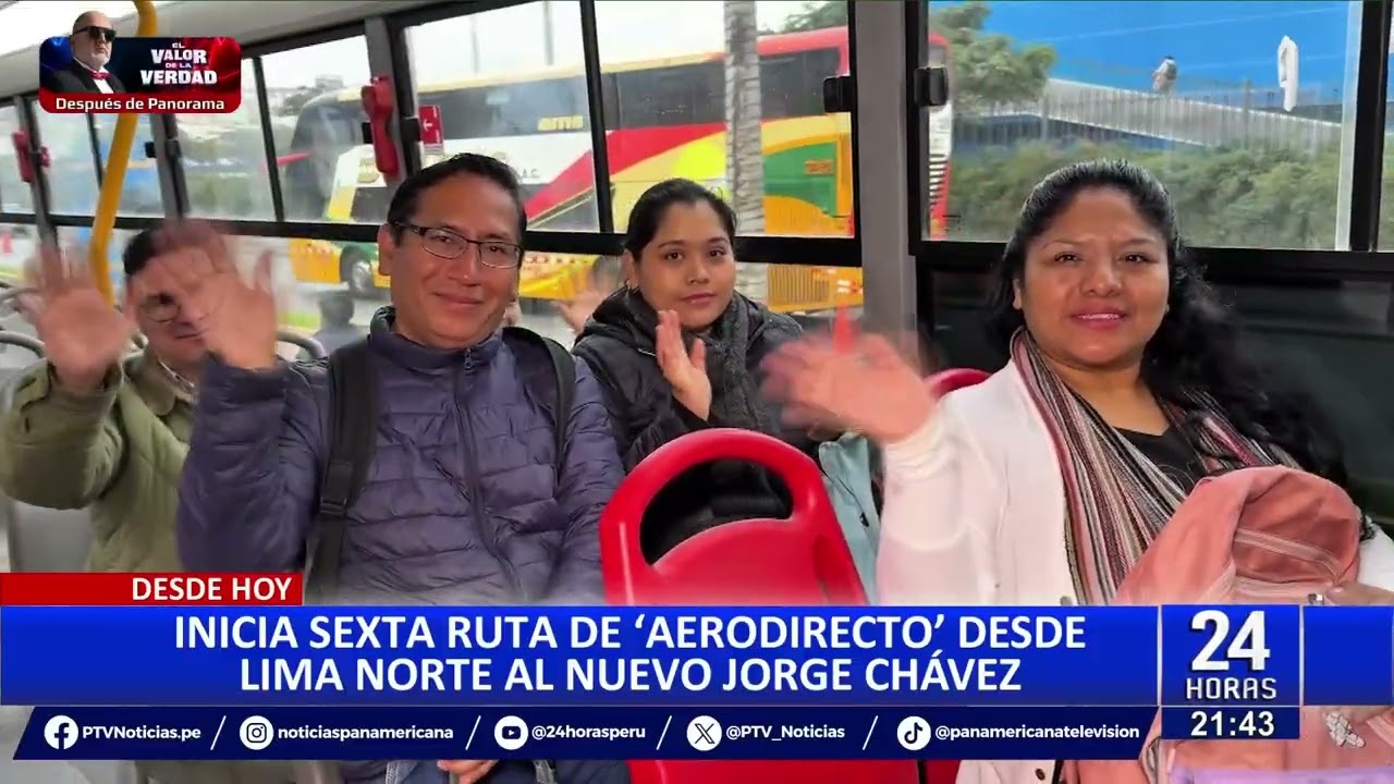 Ya funciona sexta ruta del Aerodirecto: conecta terminal terrestre de Lima Norte con aeropuerto