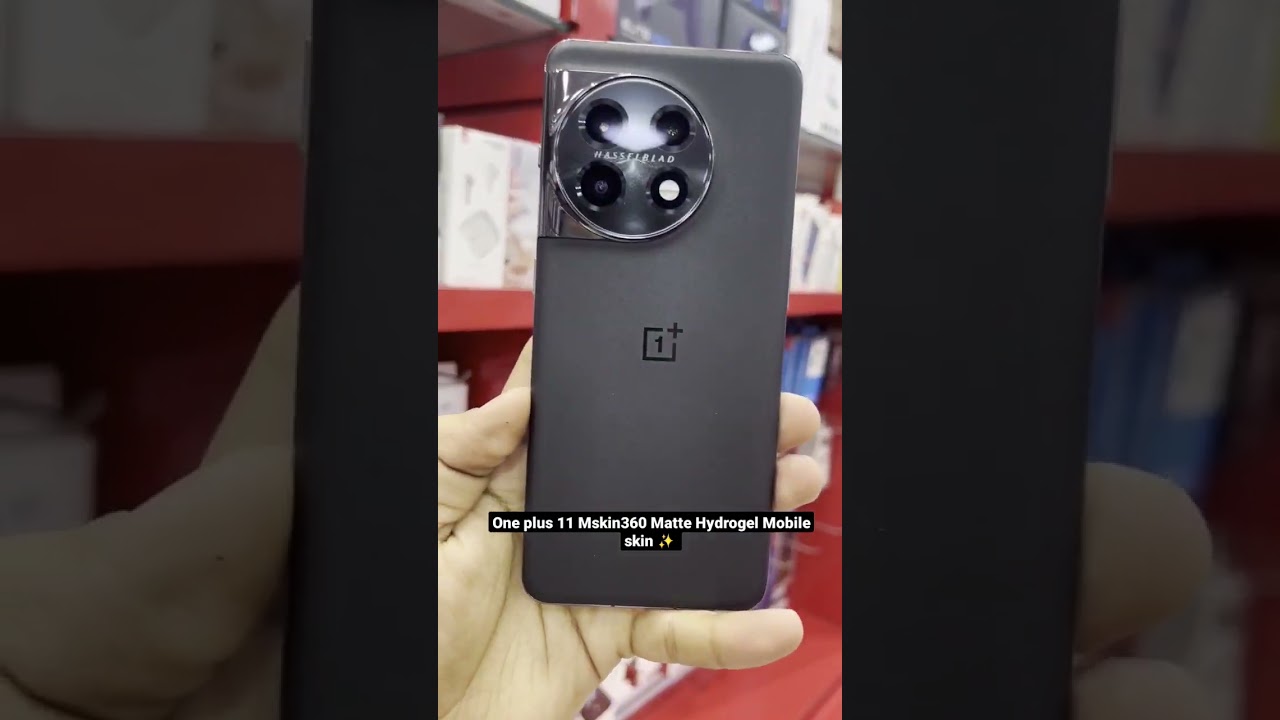 oneplus 11 Mskin360 Matte Hydrogel Mobile skin ✨️ #shorts #trending #viral #hydrogel #mobileskin #yt