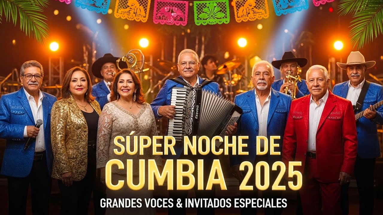 S&uacute;per Noche de Cumbia 2025|Grandes Voces & Invitados Especiales con los &Eacute;xitos M&aacute;s Poderosos en Vivo