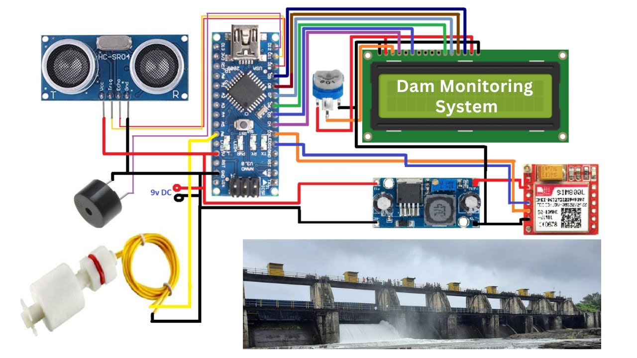Dam Monitoring System Using Arduino & GSM | SMS Alert