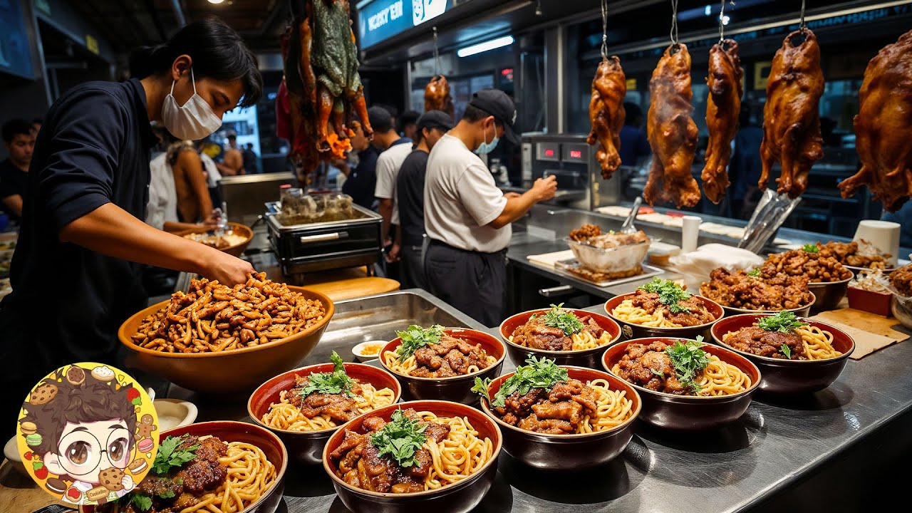 Absolutely Delicious! The Best-Selling Street Food | Roast Duck Noodles | 4K