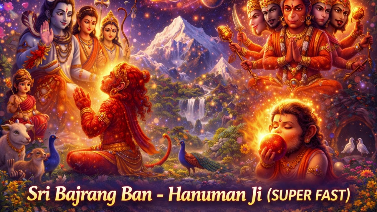 Sri Bajrang Ban – Hanuman Ji (SUPER FAST) | Powerful Hanuman Bhajan | Shiv & Ram Bhakti #bajrangban