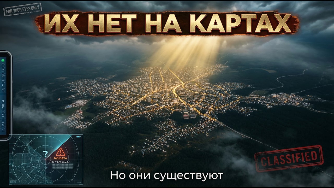 Города которых Не Существует на Картах — Их Скрывали Десятилетиями