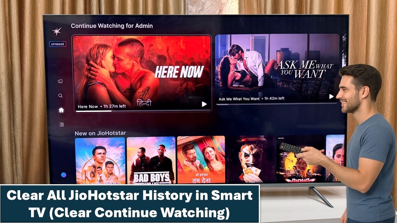 Как очистить всю историю JioHotstar на Smart TV (Очистить Продолжить просмотр)