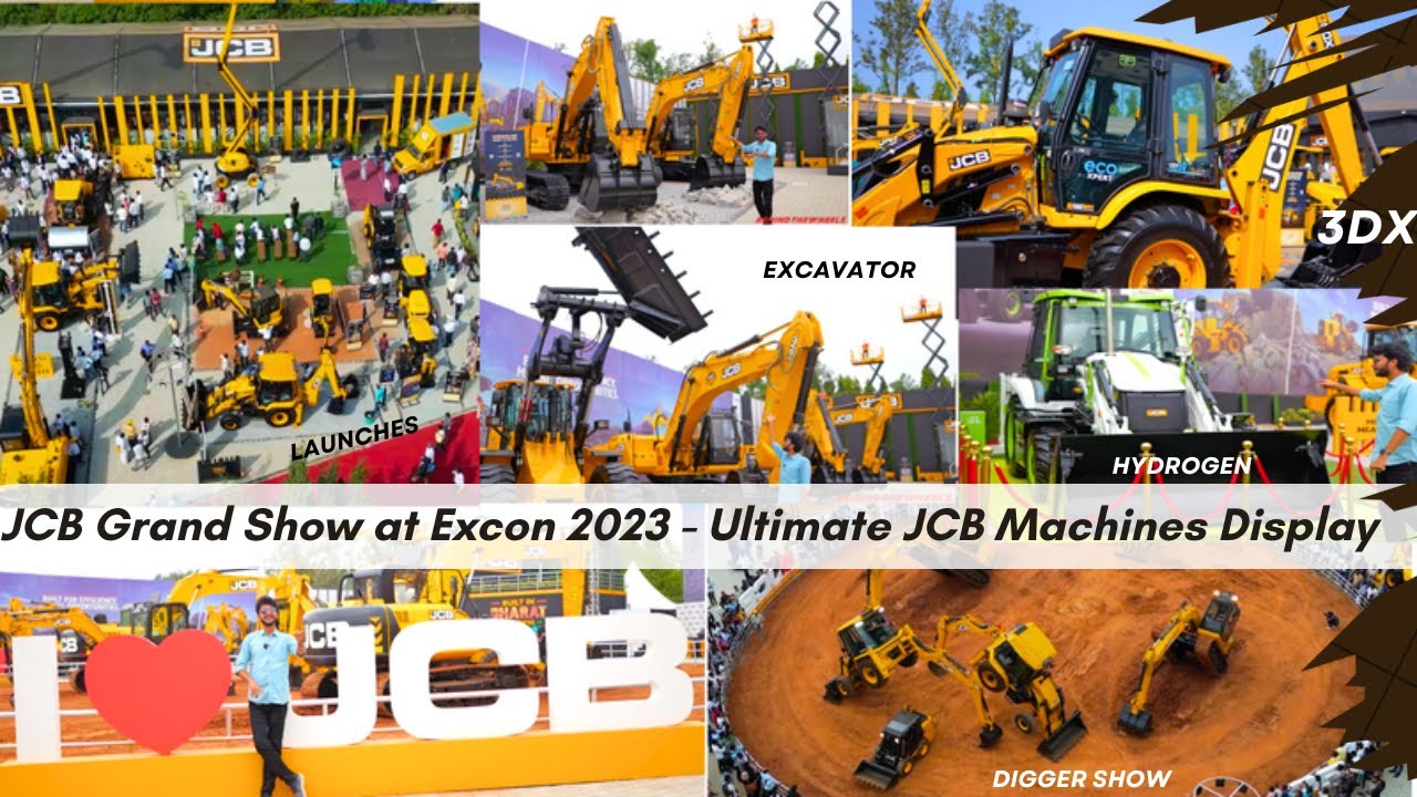 JCB Mega Show at Excon | 3DX Backhoe  | Excavator | Hydrogen JCB | EMI | Finance | Down-Payment