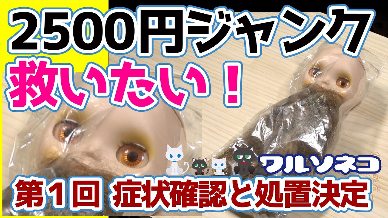 635 ジャンクネオブライス2500円を救いたい！第1回 症状確認と修理計画 Junk Neo Blythe doll repair plan