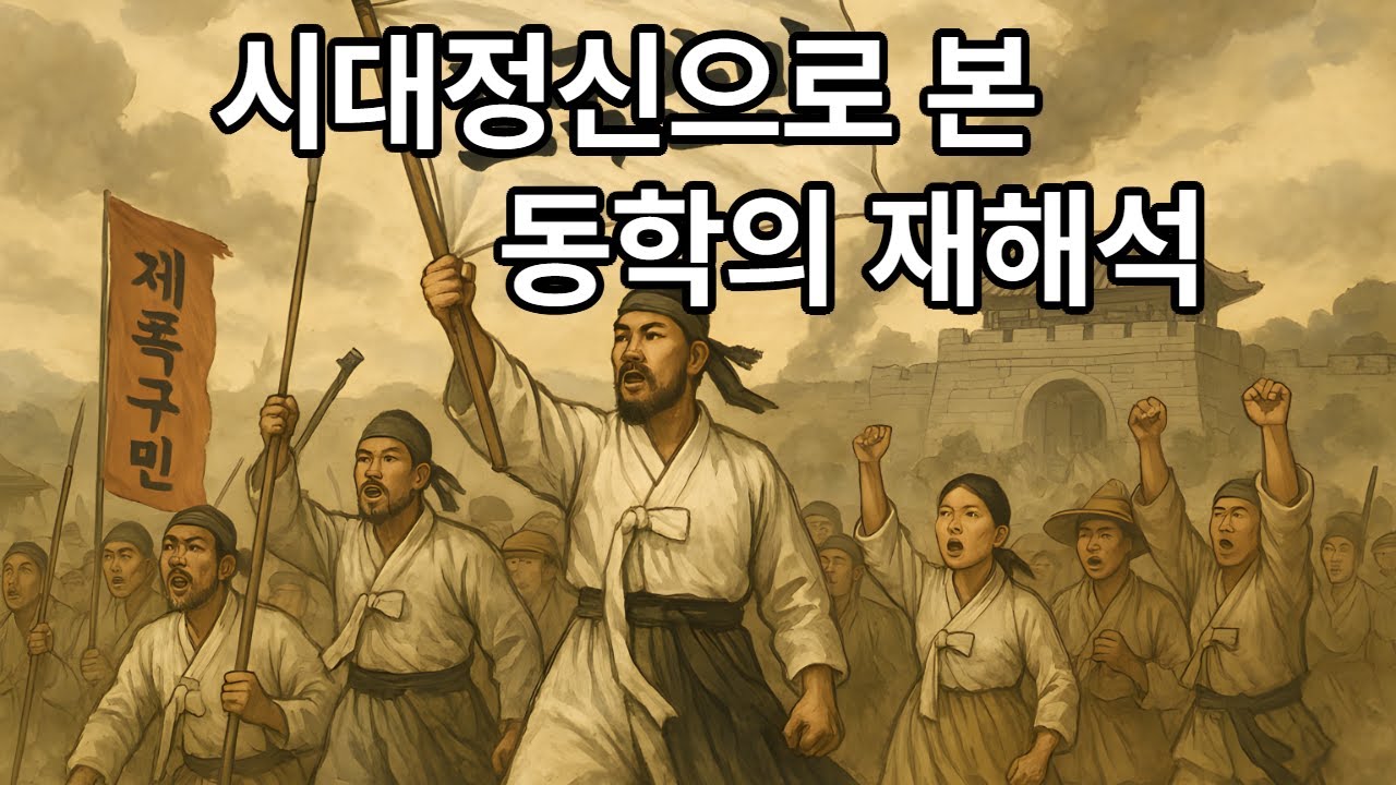 동학은 수운 최제우 선생 조선 말기 천주의 뜻을 깨닫고 시천주를 외치며 새 세상을 예고 하나님을 모셔 천지개벽과 참평화, 수운이 뿌린 씨앗은 금운시대, 신인합일과 불사시대를 연다