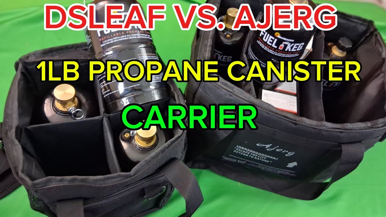 DSLEAF VS. AJERG, PROTECTIVE 1LB PROPANE CANISTERS CASES...