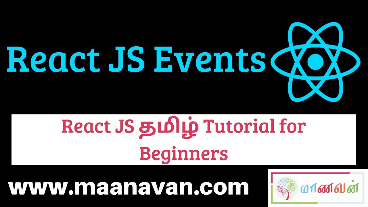 React JS Events | #8 React JS Tamil Tutorial for Beginners