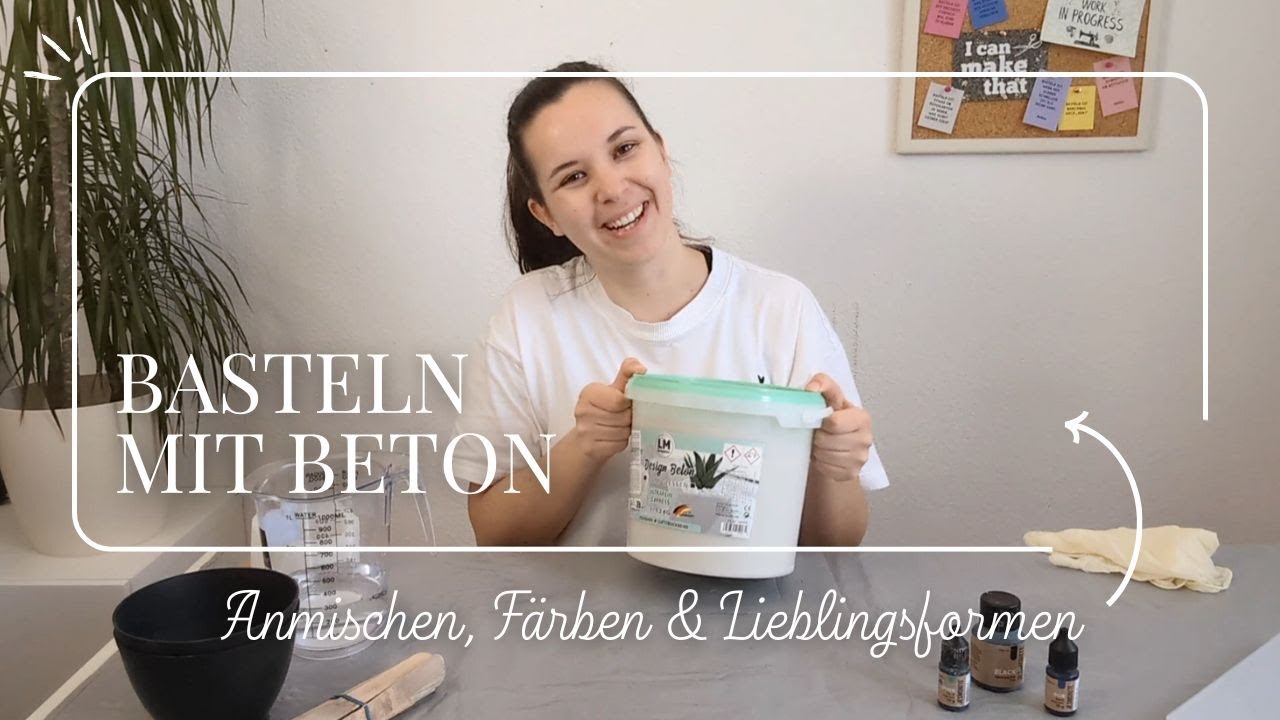 Beton gießen für Anfänger: Anmischen, Färben & meine Lieblingsformen