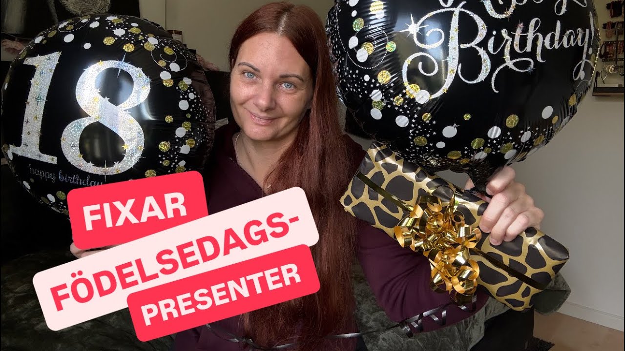 Slår in presenter och visar vad jag köpt till min dotter som fyller 18 år! 
