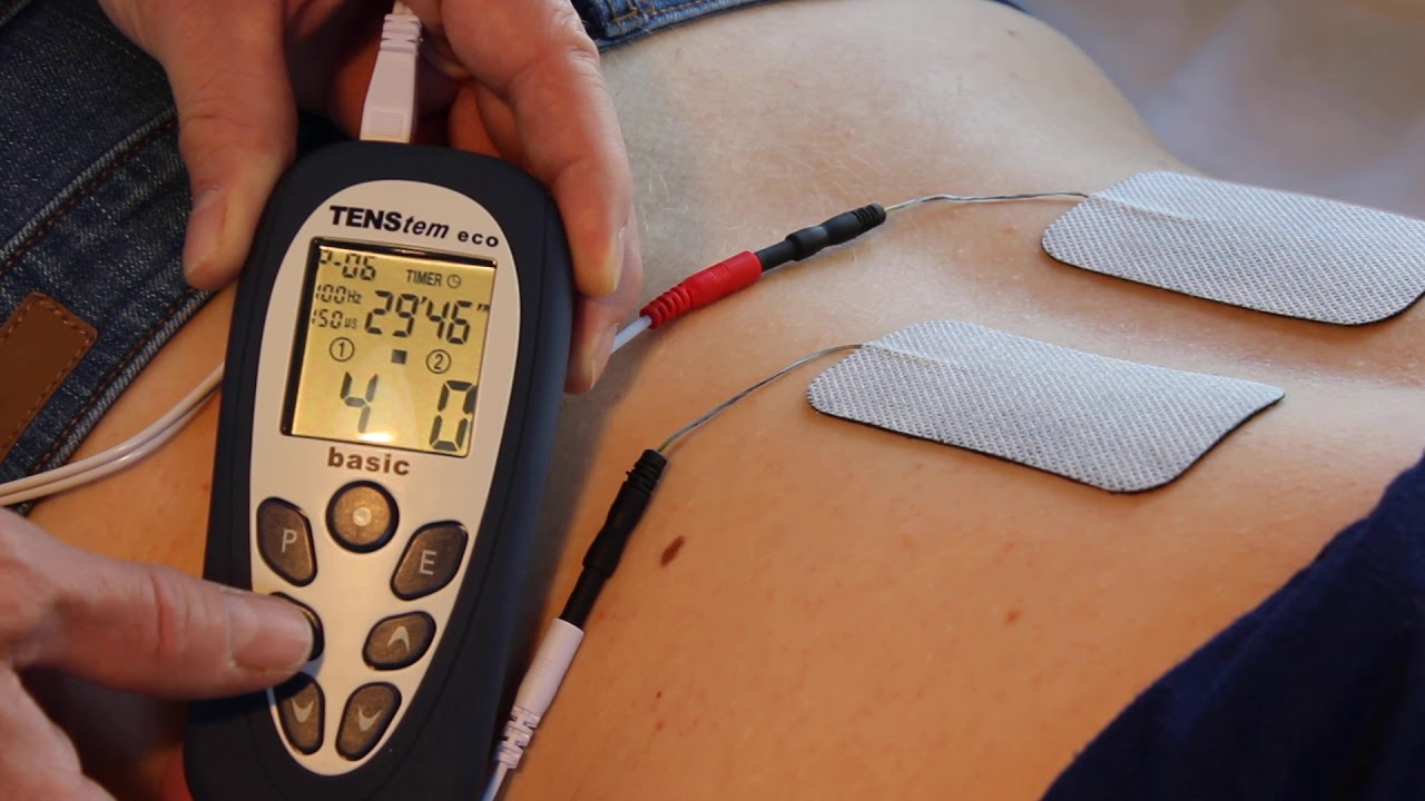 Elektrodenanlage Lendenwirbels&auml;ule mit TENStem eco basic DE