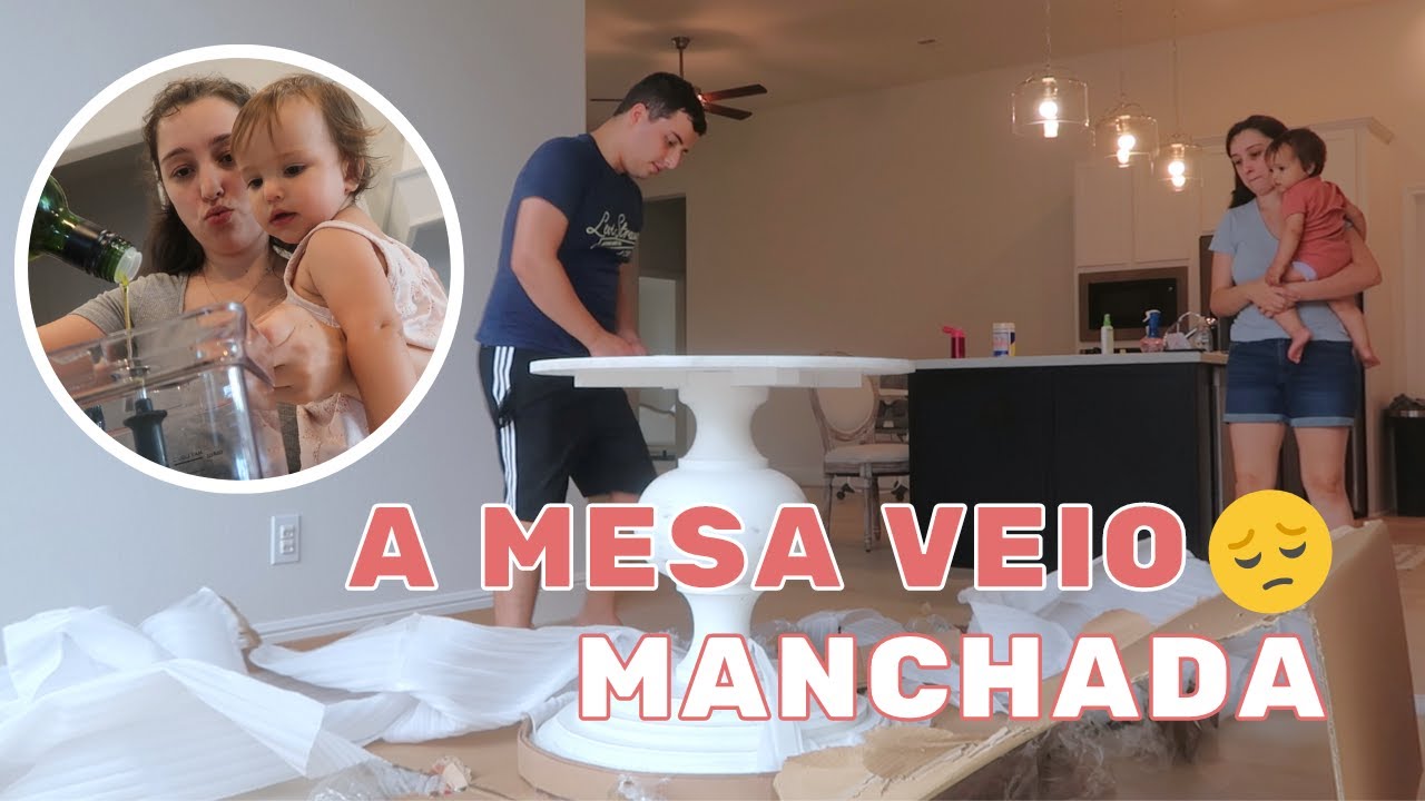 NOSSA MESA CHEGOU, FAZENDO PANQUECAS E MINHA LAVANDERIA!