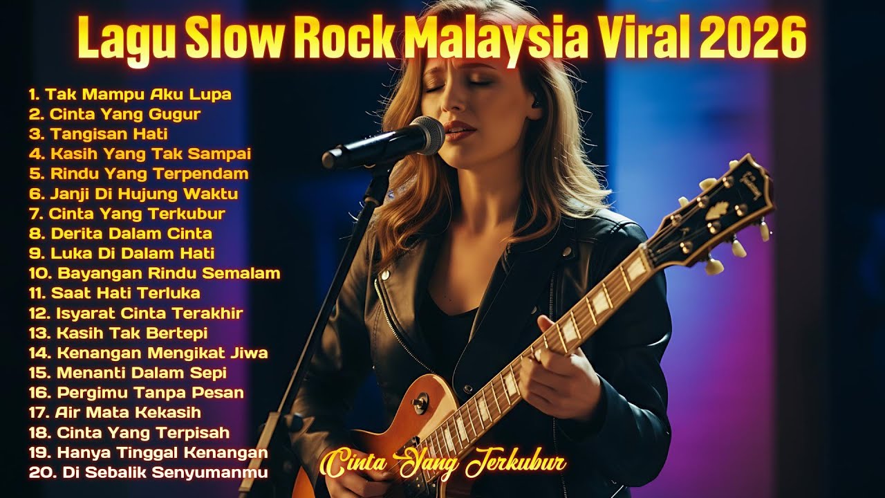 Lagu Slow Rock Malaysia Viral 2026 🎸 Cinta Yang Dikubur Rasa | Cinta Yang Terkubur