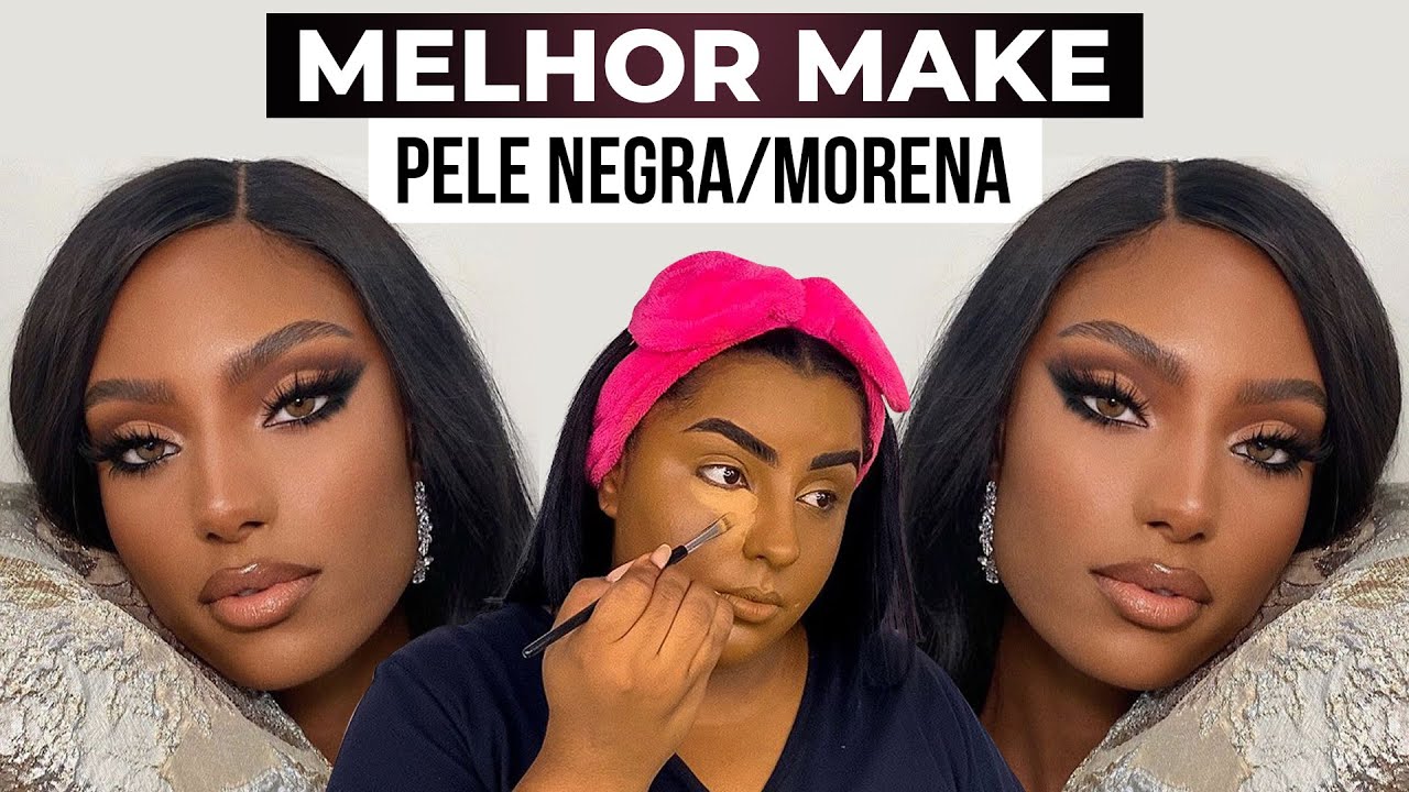 MAQUIAGEM FÁCIL PARA PELE MORENA NEGRA | MELHORES DICAS E TRUQUES | PASSO A PASSO | MAKEUPRHAISSA