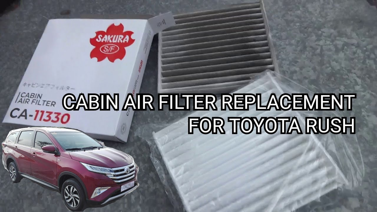 Toyota Rush Replacing Cabin Air Filter