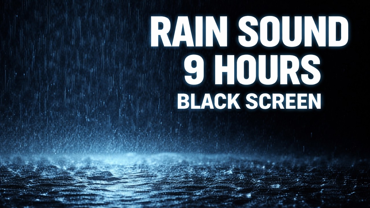No ADs 😴 Rain Sounds All Night | 9 Hours ASMR | Deep Sleep Noise for Insomnia 💤 The Most Relaxing