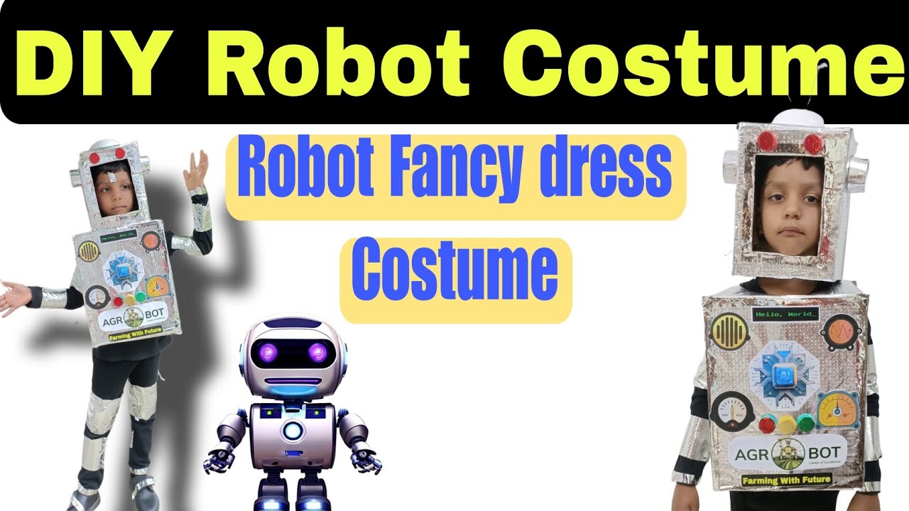 Robot Costume for Fancy Dress Competition | Robot Costume making | robot costume diy