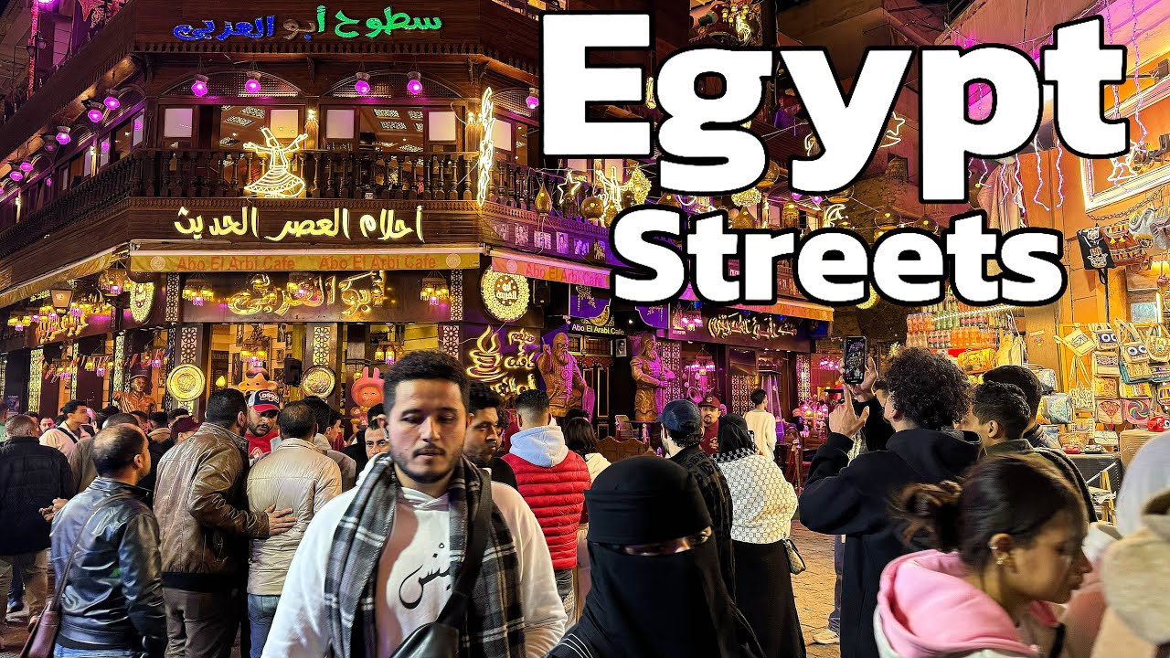🇪🇬 Cairo Egypt, walking Tour Al Moez Ldin Allah Al Fatmi Street - Egypt Ramadan walking Tour 