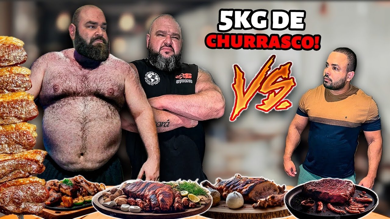 GIGANTES de 200kg Vs. COMEDOR Profissional! (Competição das 30.000 Calorias)