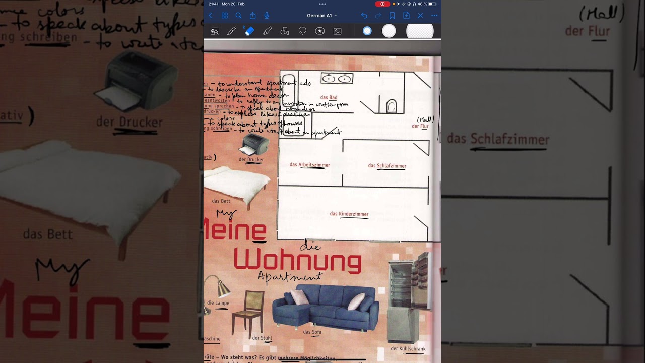 Netzwerk A1 Kursbuch Kapitel - 8 : Meine Wohnung! | German Self Study Series