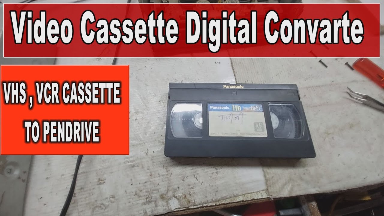 #video cassette gigital covarte to pen drive