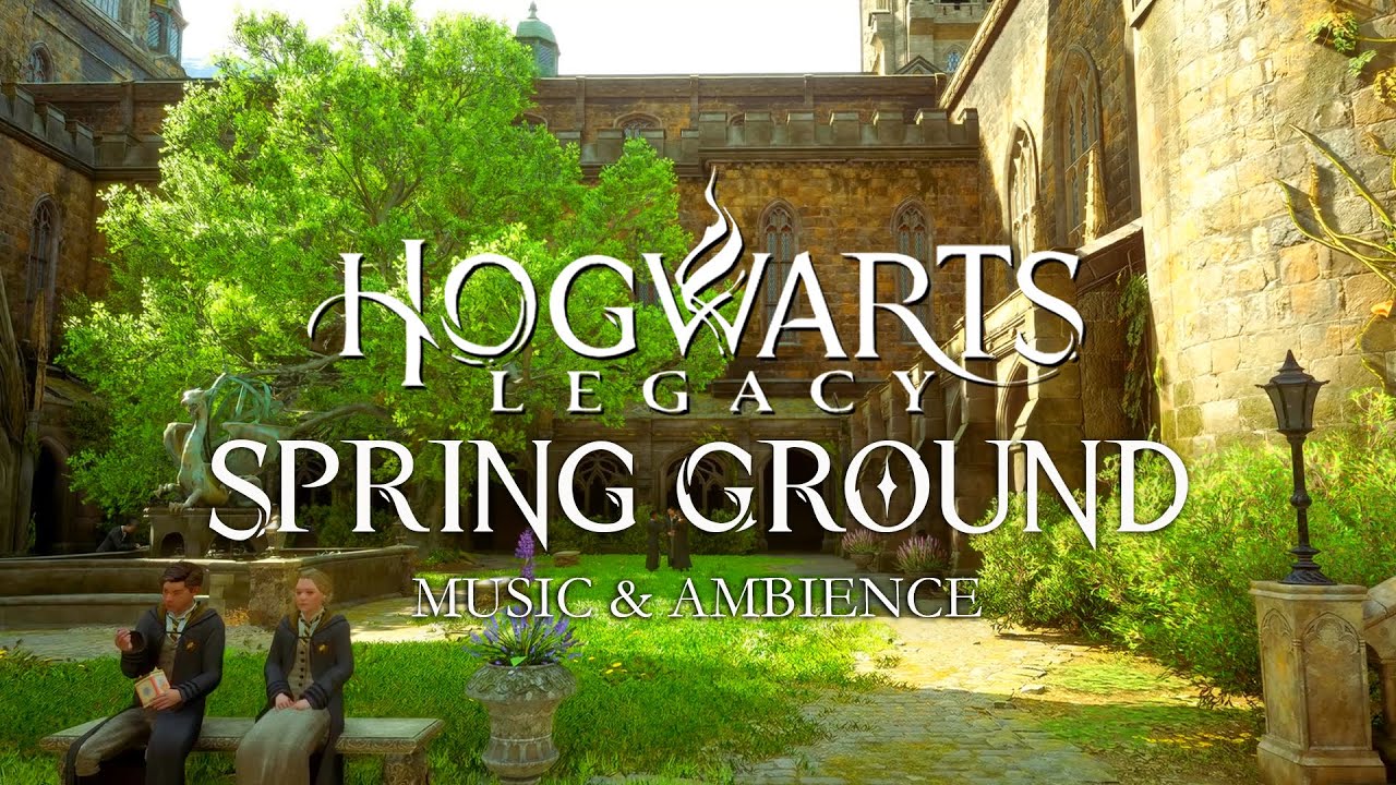Spring Ground At Hogwarts - Calming & Peaceful Spring Harry Potter Music & Ambience