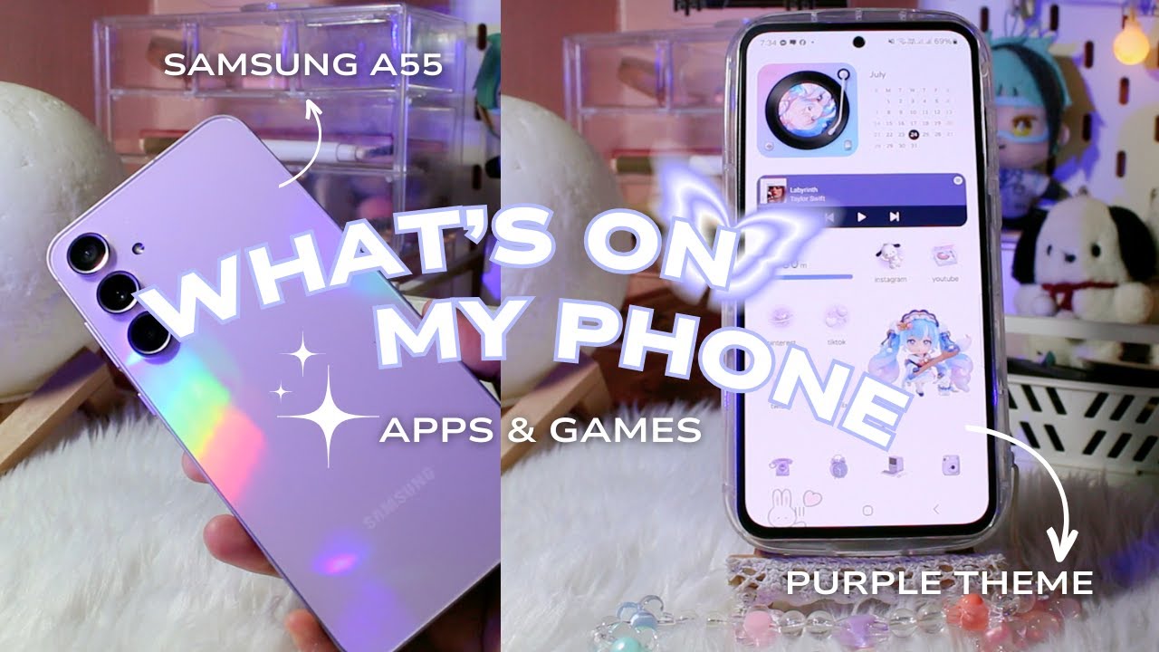 °🌆𐙚˙⋆.♡ what's on my phone 2024 | apps & games | purple theme💜