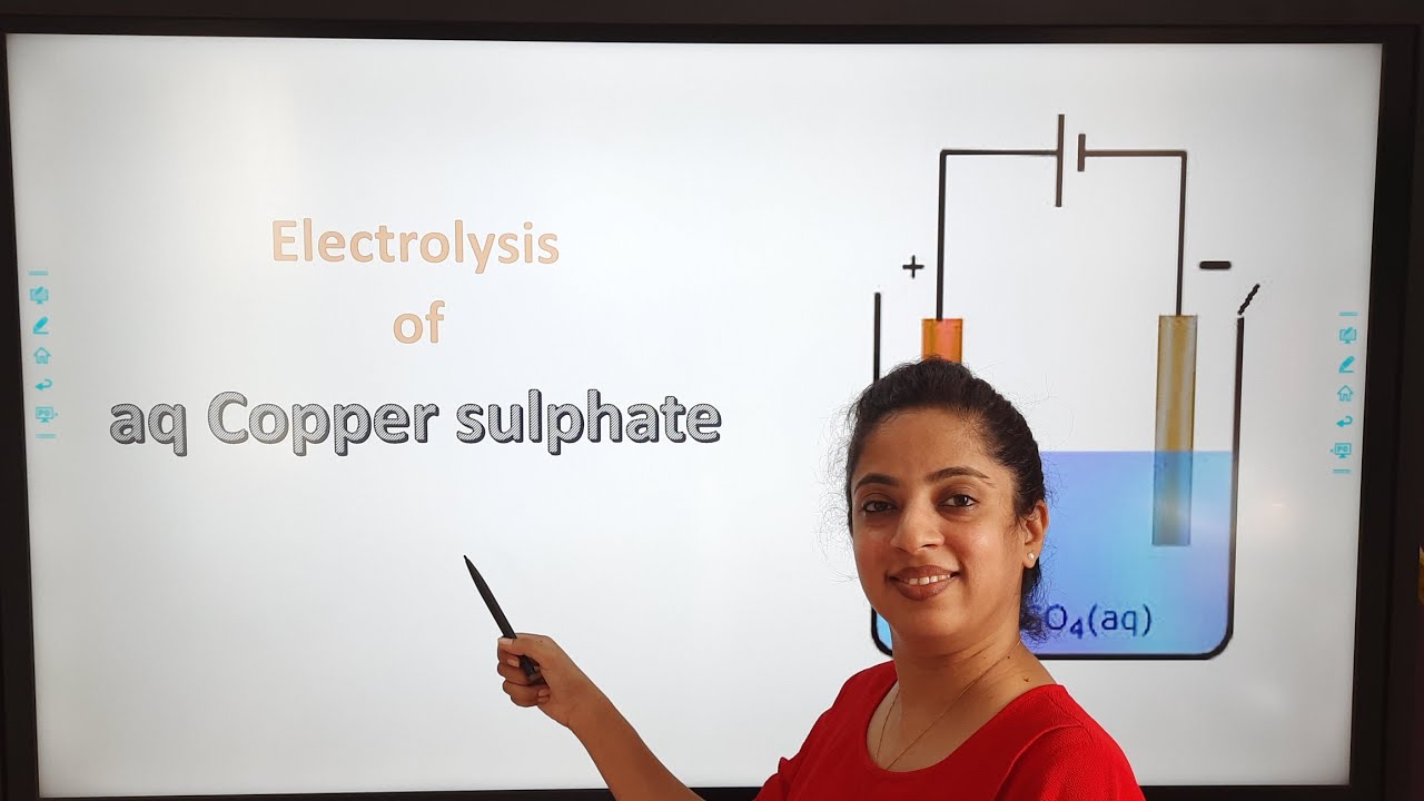 Electrolysis  (Part 6) - Electrolysis of Copper sulphate ICSE Class 10