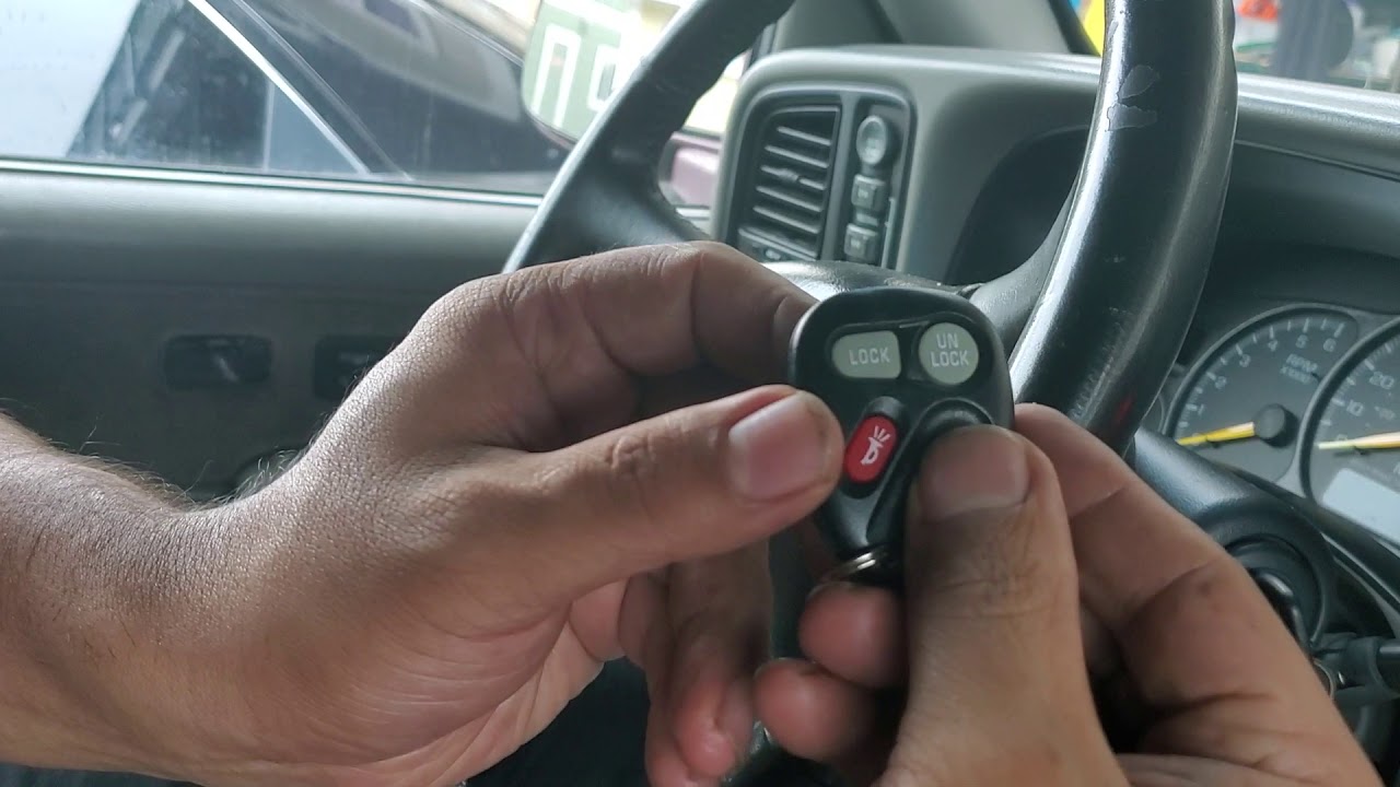 como programar un control 🔑 remoto   2001 chevy Silverado 1500
